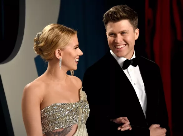Scarlett Johansson and Colin Jost Scarlett Johansson and Colin Jost
