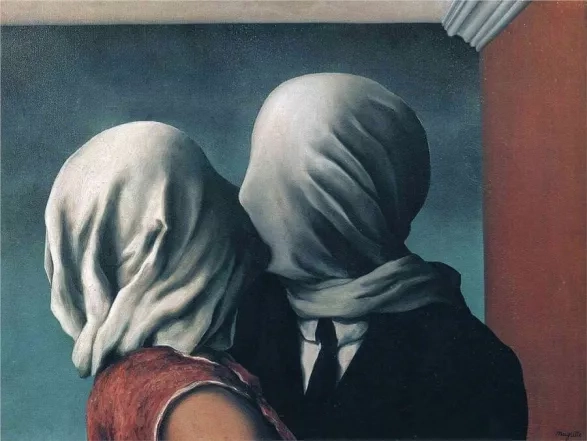 Milenci, 1928, René Magritte Milenci, 1928, René Magritte