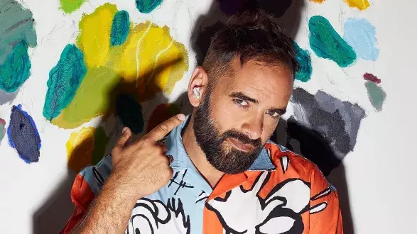 Jiří Burian a sluchátka od Huawei Jiří Burian a sluchátka od Huawei