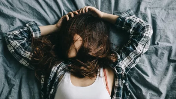 Young distressed woman Young distressed woman