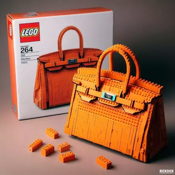 Fiktivní LEGO kabelka Birkin od Hermés Fiktivní LEGO kabelka Birkin od Hermés