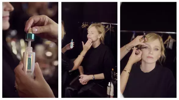 Aňa Geislerová v přípravách na módní přehlídku Radky Sirkové Aňa Geislerová v přípravách na módní přehlídku Radky Sirkové