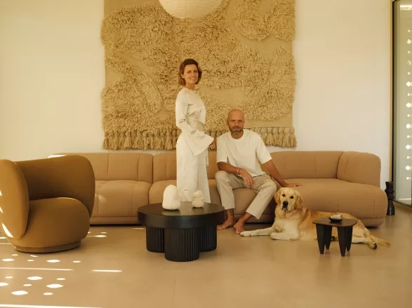 Jan Žaloudek s manželkou, dům Oskar Jan Žaloudek s manželkou, dům Oskar