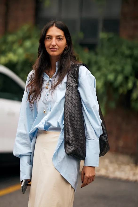 Miláno, streetstyle, SS25 Miláno, streetstyle, SS25