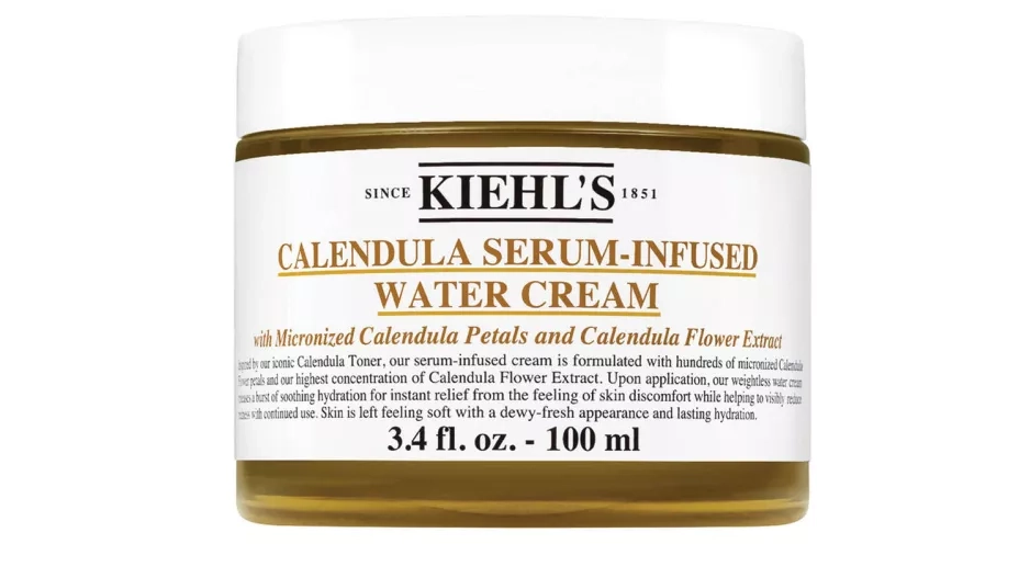 Hydratační krém s měsíčkem lékařským, Calendula Serum-Infused Water Cream, Kiehl’s, 2 250 Kč Hydratační krém s měsíčkem lékařským, Calendula Serum-Infused Water Cream, Kiehl’s, 2 250 Kč