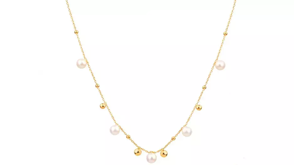 Zlatý náhrdelník s perlami Zlatý náhrdelník s perlami