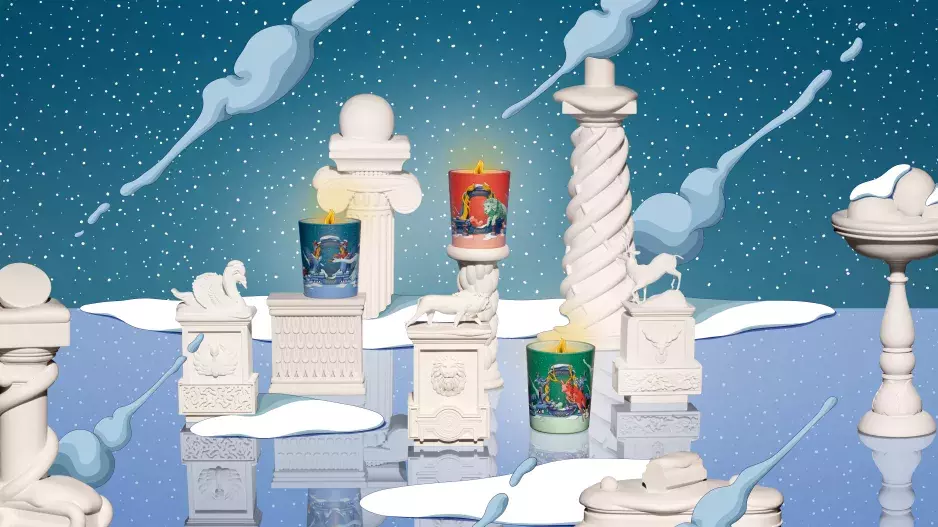 Diptyque, dárkový set 3 vánočních svíček Diptyque, dárkový set 3 vánočních svíček