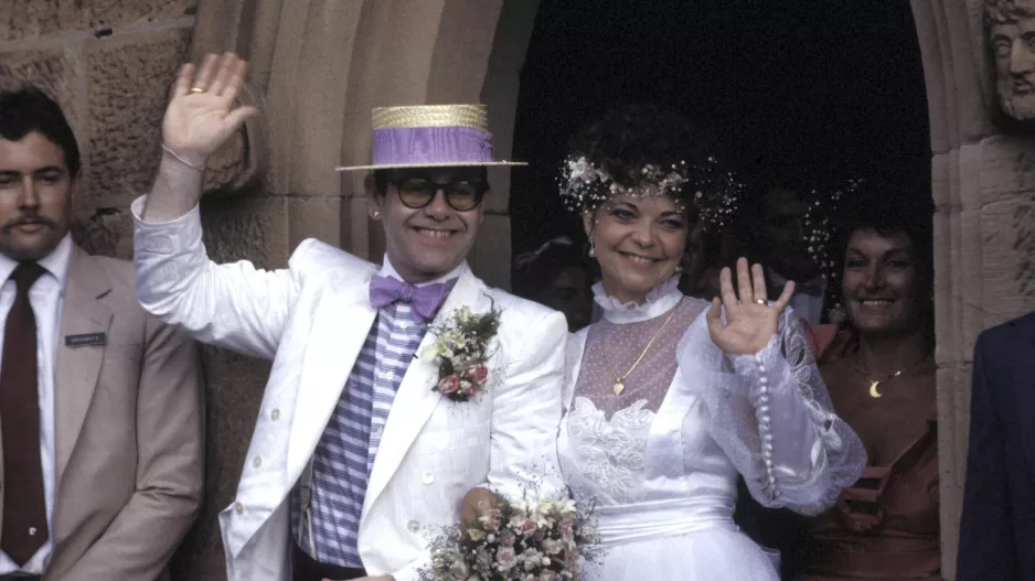 Elton John and Renate Blauel Elton John and Renate Blauel