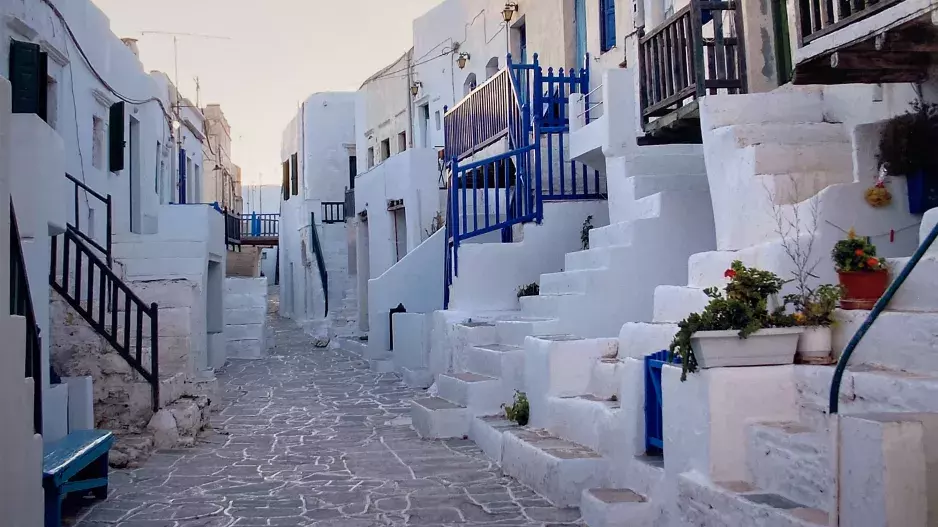 Chora na Folegandru v Řecku Chora na Folegandru v Řecku