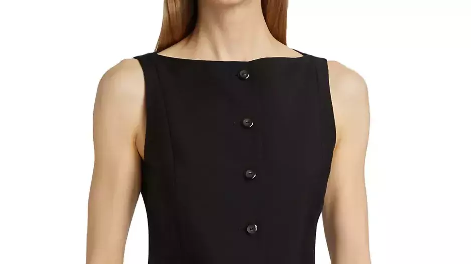 Róhe, Wool-Mohair Boatneck Waistcoat Top Róhe, Wool-Mohair Boatneck Waistcoat Top