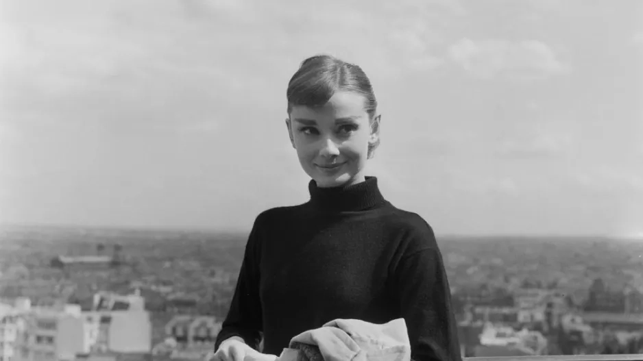 Audrey Hepburn, černý rolák Audrey Hepburn, černý rolák