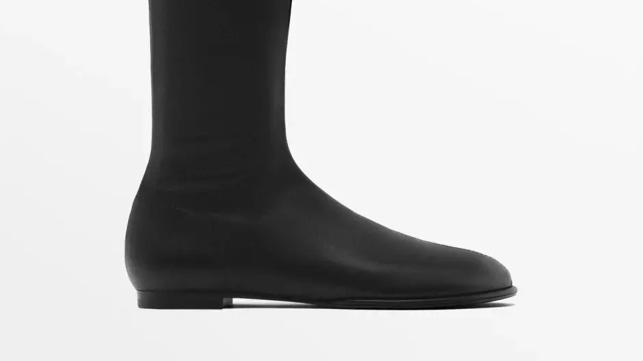 Strečové kozačky s kulatou špičkou Strečové kozačky s kulatou špičkou