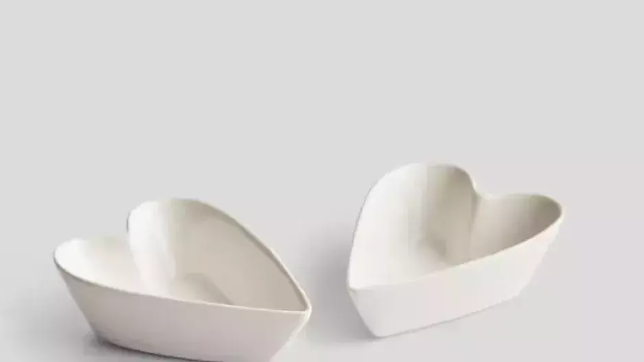 Misky ve tvaru srdce Misky ve tvaru srdce