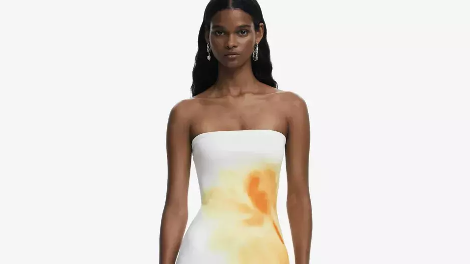 FLORAL – Denní šaty – beige FLORAL – Denní šaty – beige