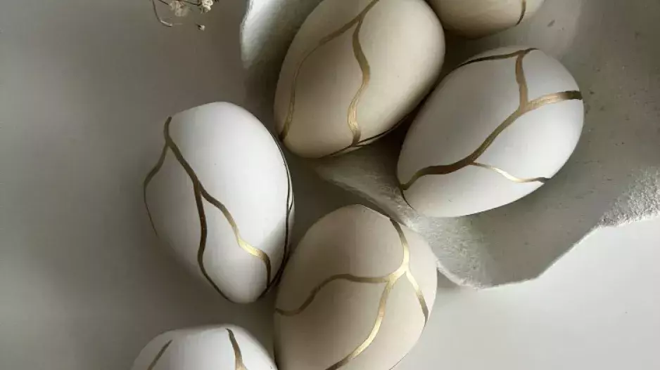 Velikonoční vejce se zlatou žílou Velikonoční vejce se zlatou žílou