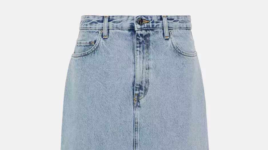 Denimová midi sukně Denimová midi sukně